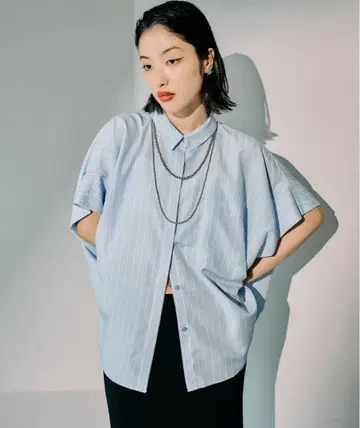 렙심 사라키레 5부 소매 판초 셔츠