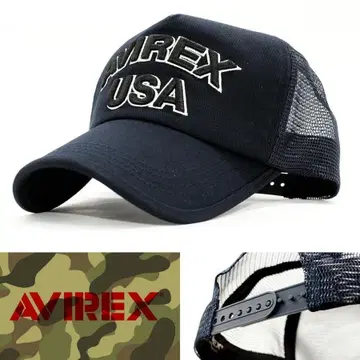 메쉬 캡 모자 AVIREX USA 네이비 14407200-49