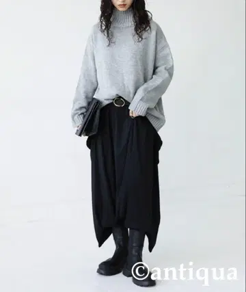 사루엘 팬츠 그레이 블랙