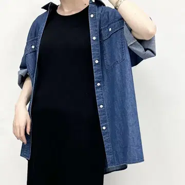 LEPSIM 데님 BIG 셔츠