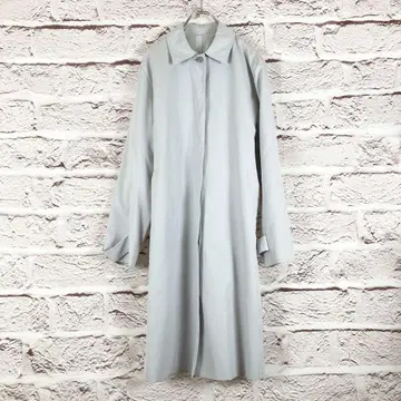 r266 Aue Anjerina 그레이 롱 코트 허리 리본 포함