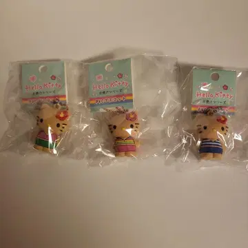 3종 일광화상 시리즈 헬로키티 PVC 마스코트 참 키링