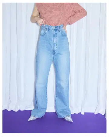 KURO CITYSHOP SUPER HIGH WAIST DENIM 팬츠