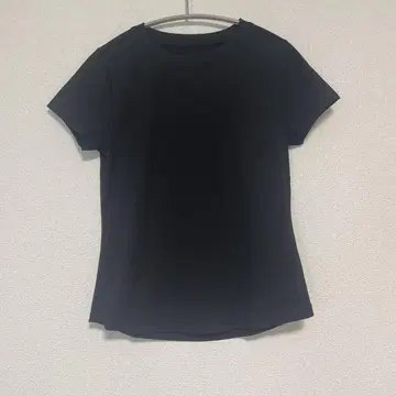 andar 슬림 티셔츠 블랙 S 사이즈