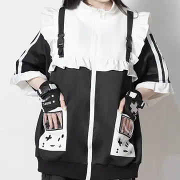 GAME OVER 프릴 자켓 반팔