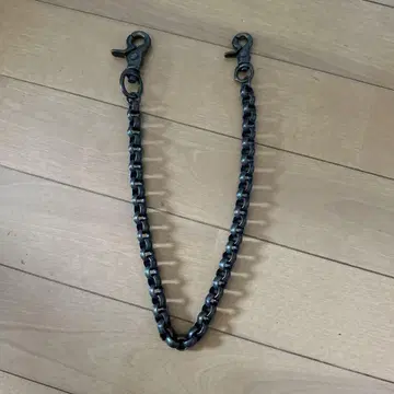 백드롭 가죽 지갑 체인