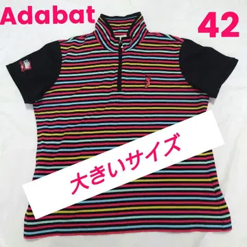 Adabat 여성용 골프웨어 하프 지퍼 LL 빅 사이즈 42
