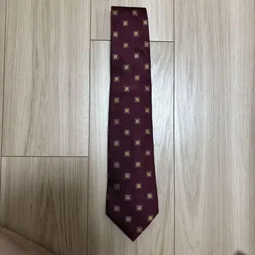 FRANCO BASSI 버건디 넥타이