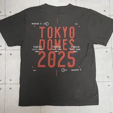 Maroon 5 Asia Tour 2025 티셔츠 M 사이즈