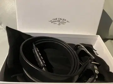 THE CALEE 천연 가죽 스터드 벨트