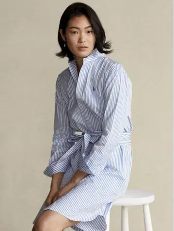 Polo Ralph Lauren 긴팔 스트라이프 원피스 사이즈 6