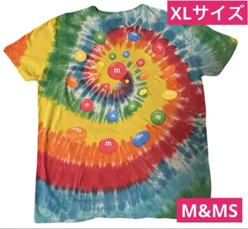 M&M's 타이다이 티셔츠 XL 온두라스산 빅 사이즈