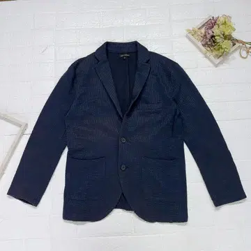 a.v.v HOMME 테일러드 자켓 네이비 스트라이프 패턴 M 사이즈