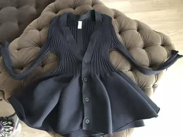 CFCL POTTERY CARDIGAN 가디건 블랙 페플럼