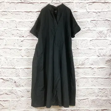 r273 GAP 블랙 반팔 셔츠 원피스