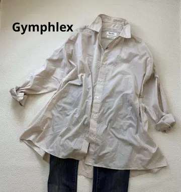 Gymphlex LC 코튼 실크 셔츠 여성용/남성용 버튼 다운