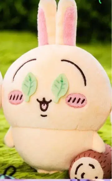 토끼 봉제 인형 (잎사귀 눈)