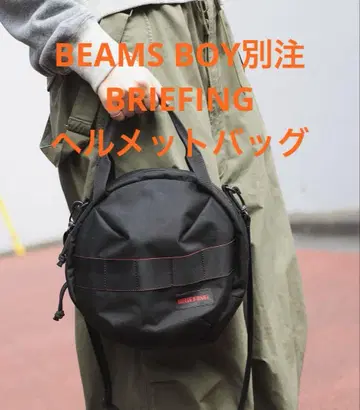 새상품급 브리핑 beamsboy 별주 헬멧 백 블랙 숄더