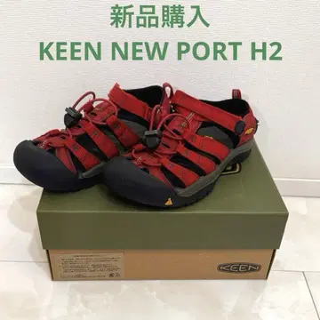 KEEN NEW PORT H2 샌들 22.5cm (레드)