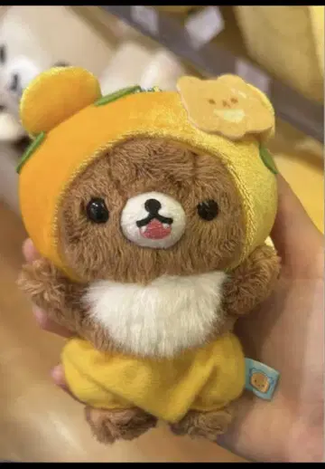 리락쿠마 차이로이코구마 꿀 요정 매달린 봉제 인형