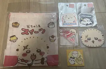 치이카와 (먼작귀) 랏코 세트 키링 미니 거울 복조리 스티커 2장 덤