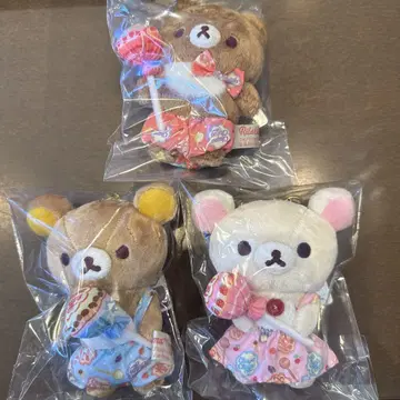 리락쿠마 츄파차프스 매달린 봉제 인형 3종 세트