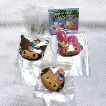 미사용 새상품 산리오 미니어처 오멘 컬렉션 노릇노릇한 비치 3개 세트