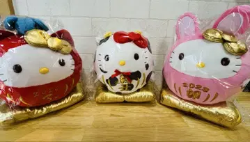 야쿠르트 헬로키티 키티 봉제 인형 3종 세트