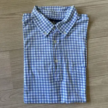 Ralph Lauren 깅엄 체크 피케 셔츠 M