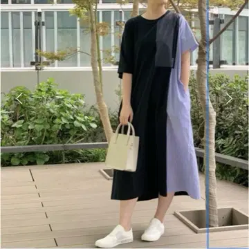 ZUCCa 주카 스퀘어 로고 저지 원피스
