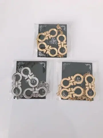 간치니풍 그루 데코 받침대 팔찌 3개 세트