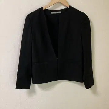 띠어리 럭스 노카라 블랙 자켓