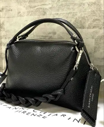 새상품급 GIANNI CHIARINI 알리파 S 핸드 숄더백 블랙