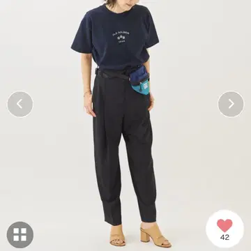 Plage 플라주 One Tuck 팬츠 블랙 38