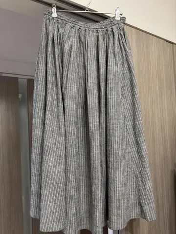 HUIS 모슬린 코튼 롱 스커트