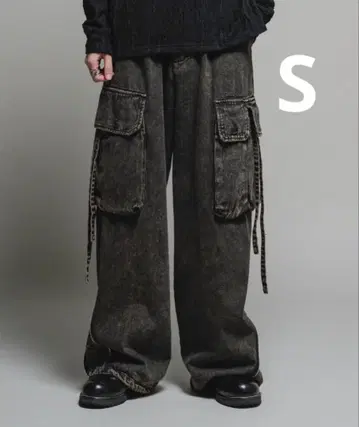 CasperJohn 데님 파라슈트 팬츠