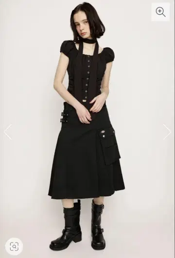 SLY 디키즈 (R) L/W PLEATS 스커트