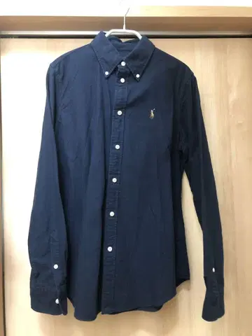 Ralph Lauren 커스텀 핏 긴팔 셔츠 M 네이비