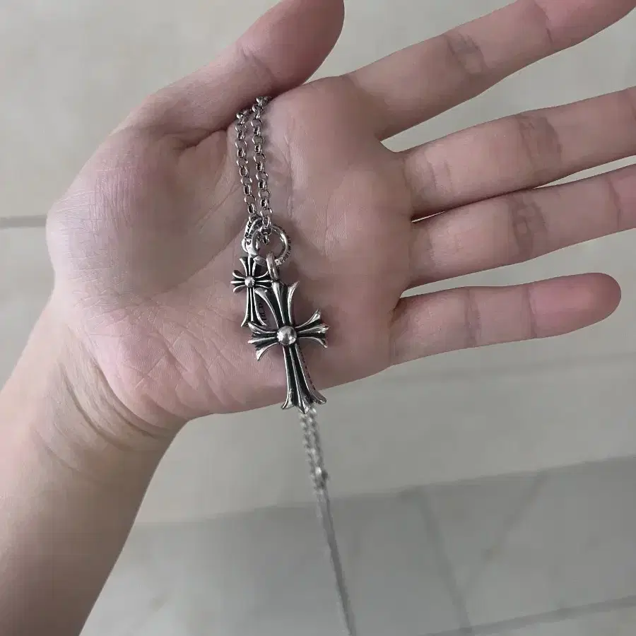 Black Purple Lenin Stone Cubic Chain Necklace_Silver #블랙