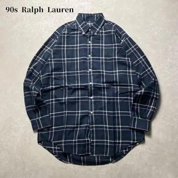 90s Ralph Lauren BLAIRE 버튼 다운 체크 셔츠 긴팔