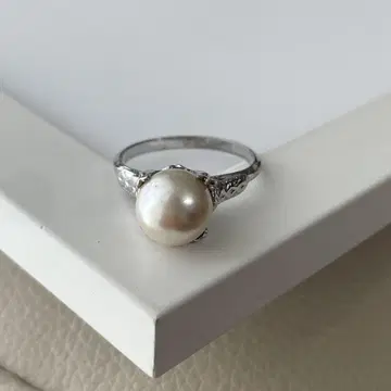 실버 펄 반지