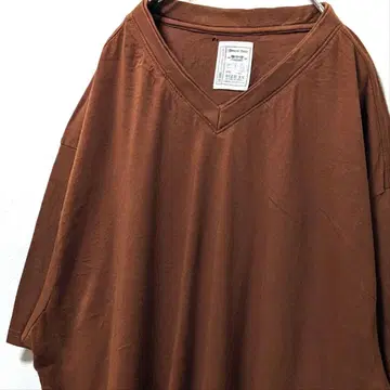 알렉산더 줄리안 무지 티셔츠 브라운 브라운 3XL 구제 의류