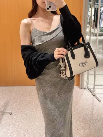 새상품 스나이델 캔버스 로고 백