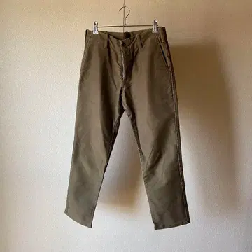 TUKI 하라다 의류 연구소 올리브 코튼 팬츠 밀리터리