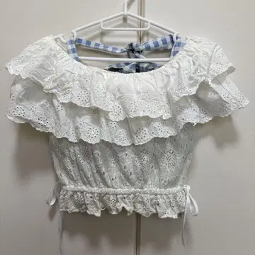 리즈리사 오프숄더 프릴 탑