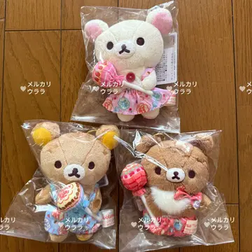 리락쿠마 츄파차프스 매달린 봉제 인형 3종 세트