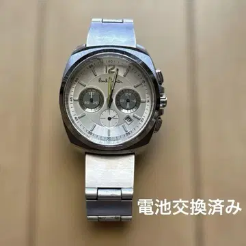 폴스미스 크로노그래프 시계 실버