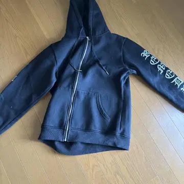 SUPEEON 블랙 풀 집업 후드티 XL