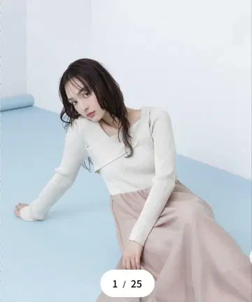 NATURAL BEAUTY BASIC 라메 니트 도킹 원피스