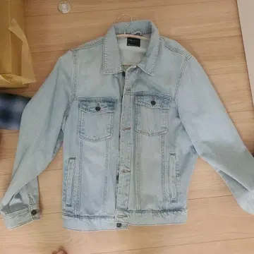 Bershka 데님 라이트 블루 데님 자켓 2XL